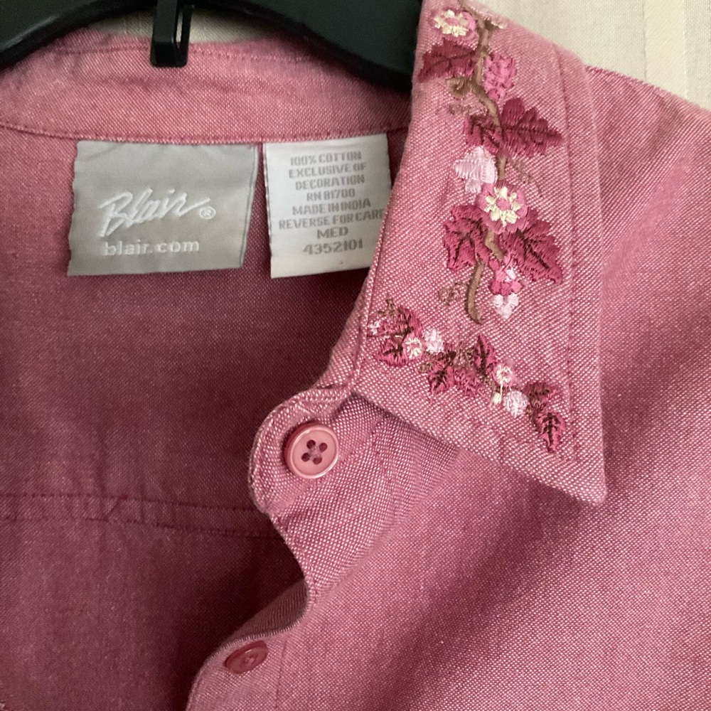 Blair Vintage Embroidered Button Down Shirt - Picture 7 of 8